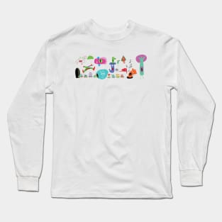 Doodle train Long Sleeve T-Shirt